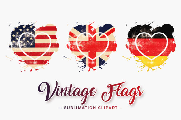 Download Flags Heart Splash Sublimation Designs - Sublimation Collection