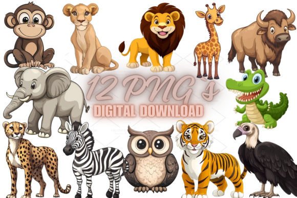 Download Jungle Animals Clipart, PNG 8S-17 - Jungle animals clipart Collection