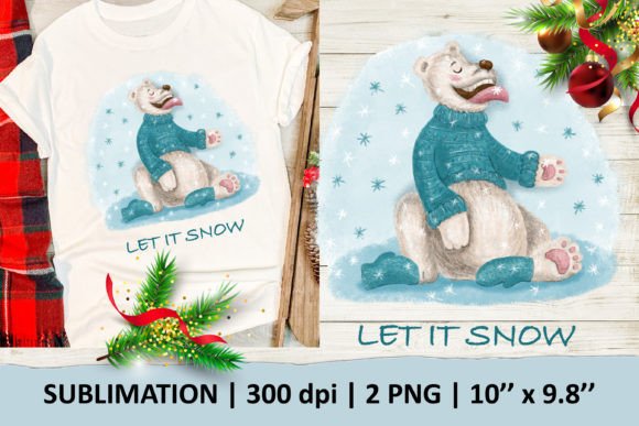 Download Polar Bear Sublimation Design - Sublimation Collection