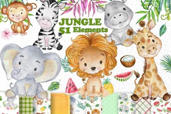 Download Safari Animals, Jungle Animals Clipart - Jungle animals clipart Collection