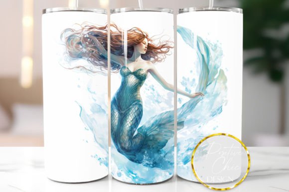 Download Mermaid Sublimation PNG Tumbler Wrap - Sublimation Collection