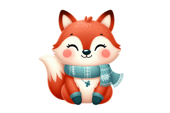 Download Cute Winter Fox PNG Sublimation - Sublimation Collection