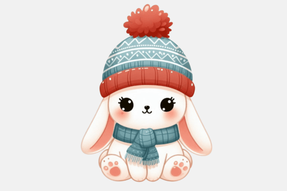 Download Cute Winter Rabbit PNG Sublimation - Sublimation Collection