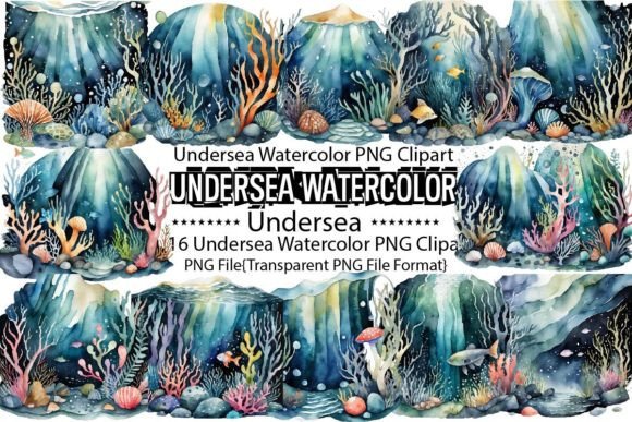 Download Undersea Watercolor Sublimation Bundle - Sublimation Collection