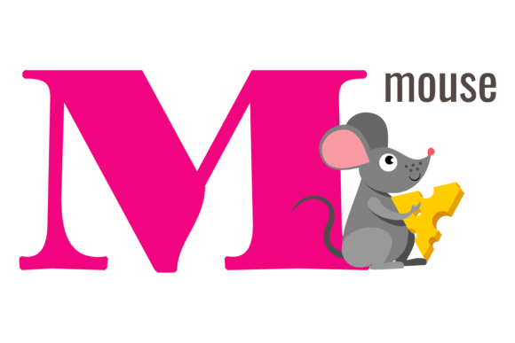 Download M Letter Card. English Vocabulary with F - Card Collection