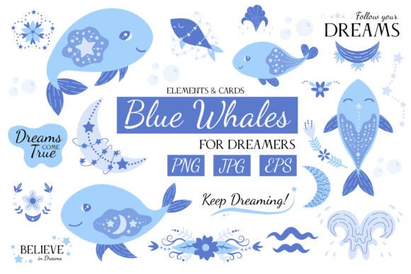 Download Blue Whale Clipart &amp; Pre-made Cards - Card Collection
