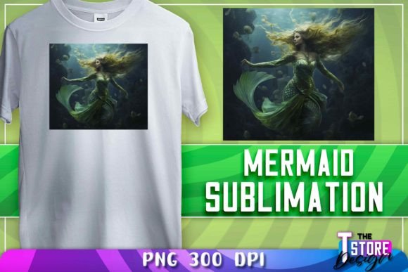 Download Mermaid Sublimation | T-Shirt Design - Sublimation Collection