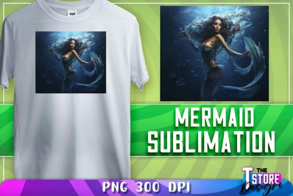 Download Mermaid Sublimation | T-Shirt Design - Sublimation Collection