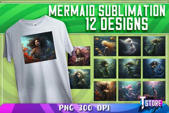 Download Mermaid Sublimation | T-Shirt Design - Sublimation Collection