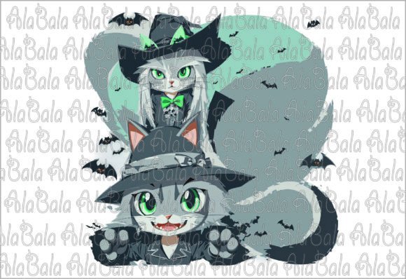 Download Cat Halloween Png, Sublimation Graphics - Sublimation Collection