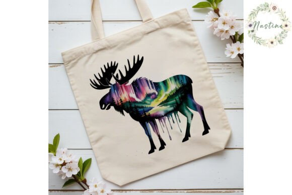 Download Aurora Moose Watercolor Sublimation PNG - Sublimation Collection