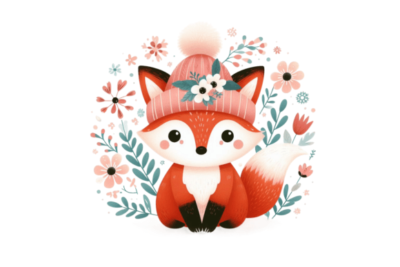 Download Cute Winter Fox PNG Sublimation - Sublimation Collection