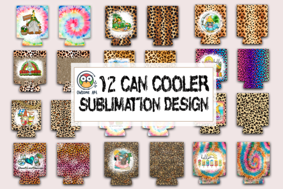 Download Can Cooler Sublimation Designs Bundle - Sublimation Collection