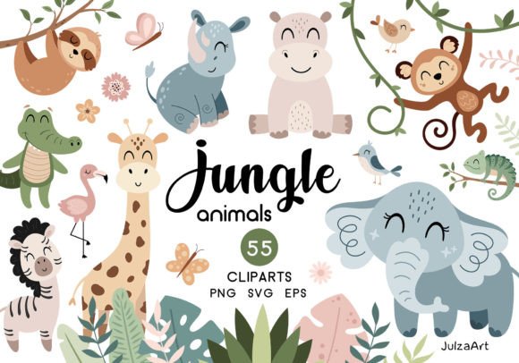 Download Jungle Animals Clipart - Jungle animals clipart Collection