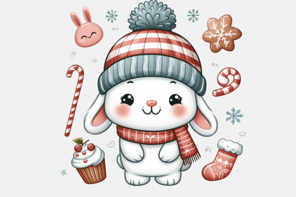 Download Cute Winter Rabbit PNG Sublimation - Sublimation Collection