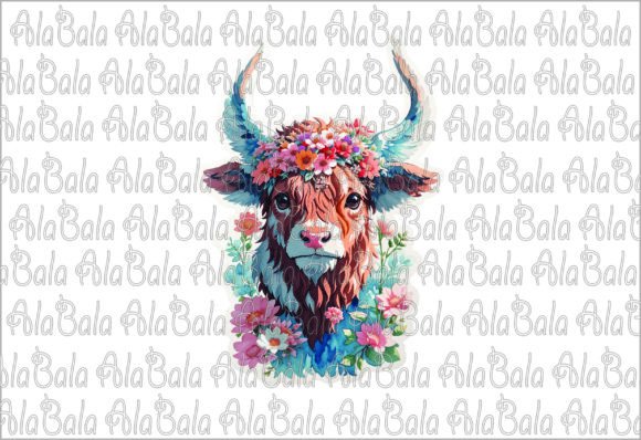 Download Cow Floral Png, Sublimation Graphics - Sublimation Collection