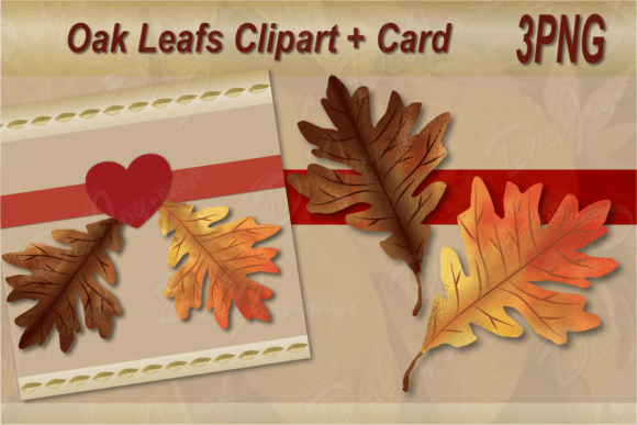 Download Oak Leaf Clip-Art Plus Square Card - Card Collection