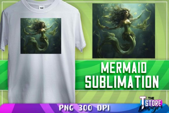 Download Mermaid Sublimation | T-Shirt Design - Sublimation Collection