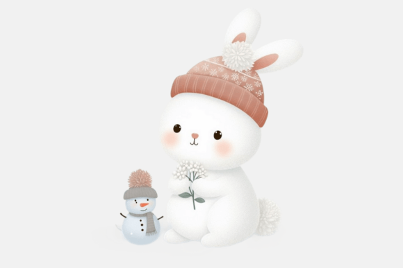 Download Cute Winter Rabbit PNG Sublimation - Sublimation Collection
