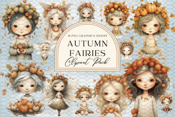 Download Autumn Fairies Sublimation Graphics - Sublimation Collection