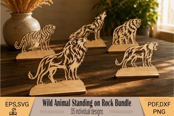 Download Wild Animal Rock Stand SVG Bundle - Premium Resources
